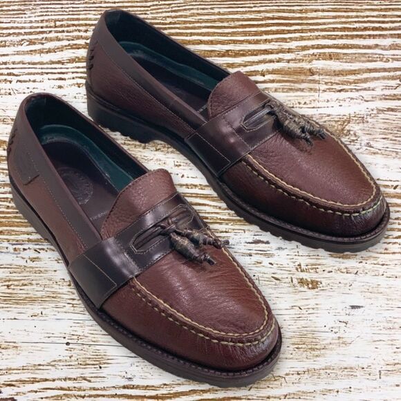 H.S. Trask Tassel Loafers Mens Size 9.5M - Picture 1 of 16